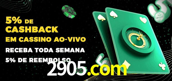 Promoções do cassino ao Vivo 2905.com
